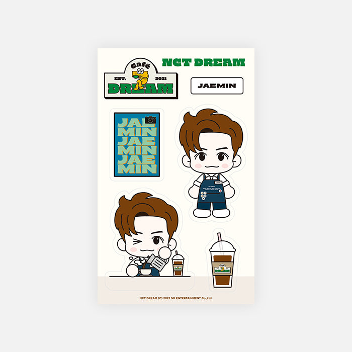 NCT DREAM Removable Luggage Sticker Set Café 7 DREAM