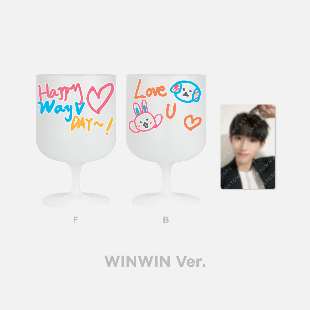 WAYV 4th Anniversary DIY Plastic Wine Cup & Photocard Set