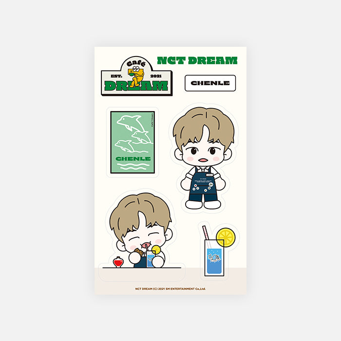 NCT DREAM Removable Luggage Sticker Set Café 7 DREAM