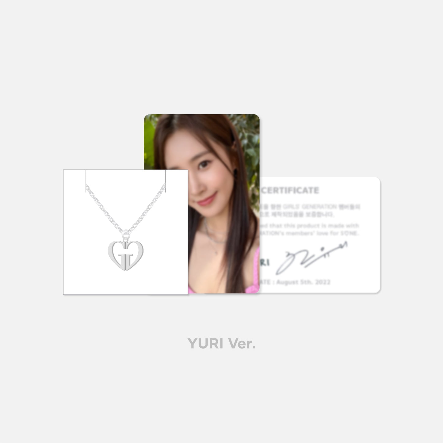 GIRL'S GENERATION 15th Anniversary Necklace Set