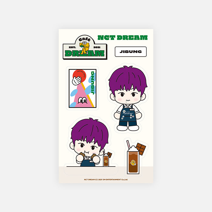 NCT DREAM Removable Luggage Sticker Set Café 7 DREAM