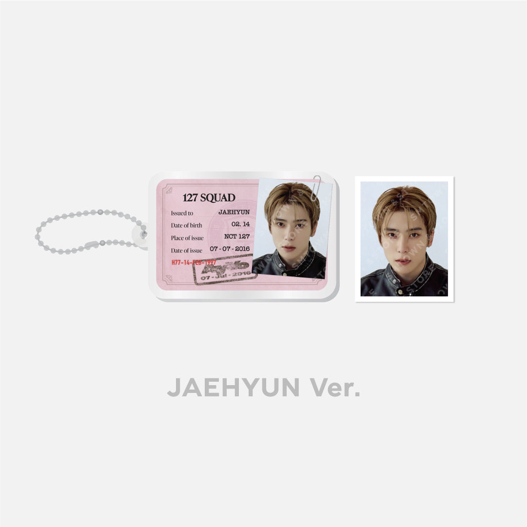 NCT 127 Ay-Yo ID Card Keyring + ID Photo Set