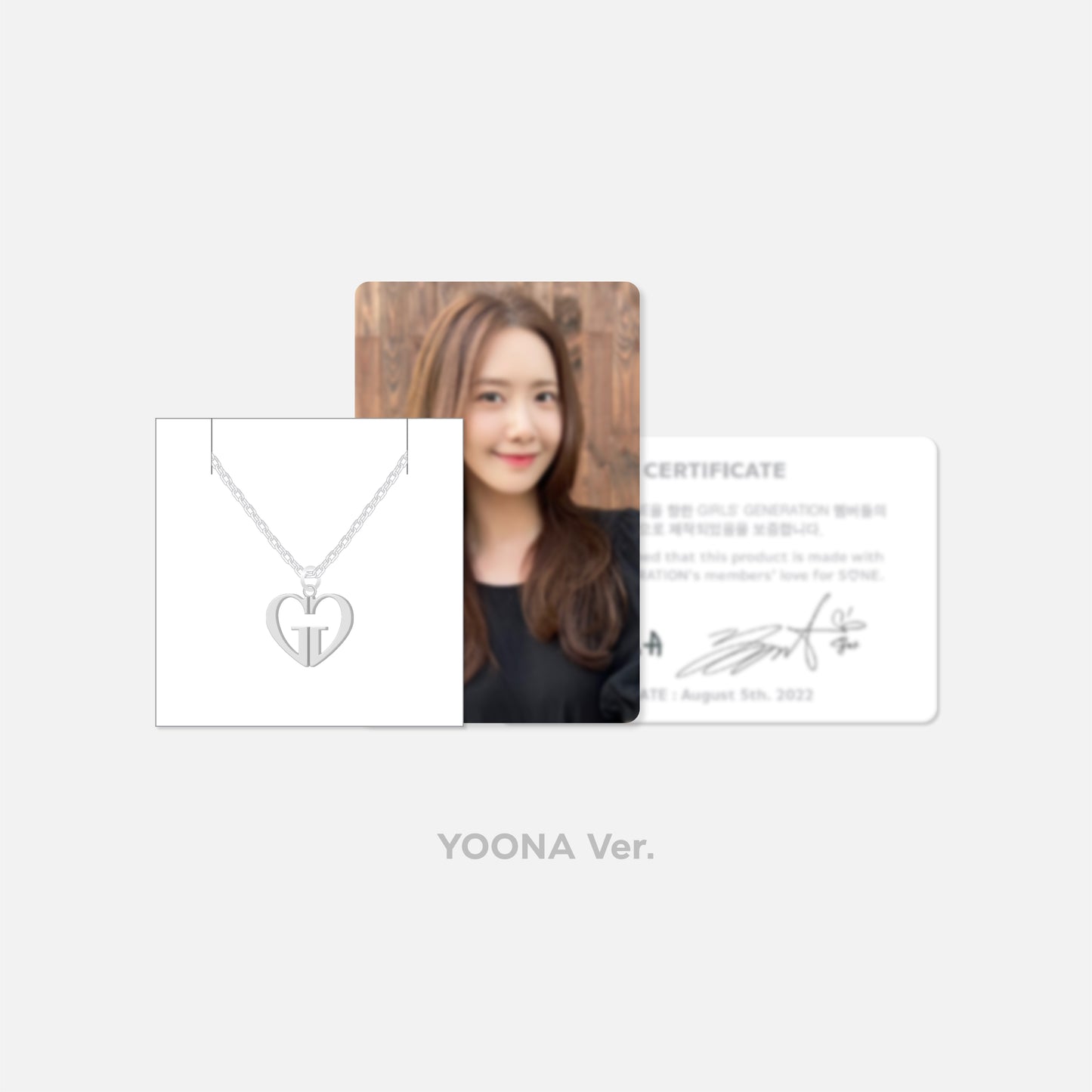 GIRL'S GENERATION 15th Anniversary Necklace Set