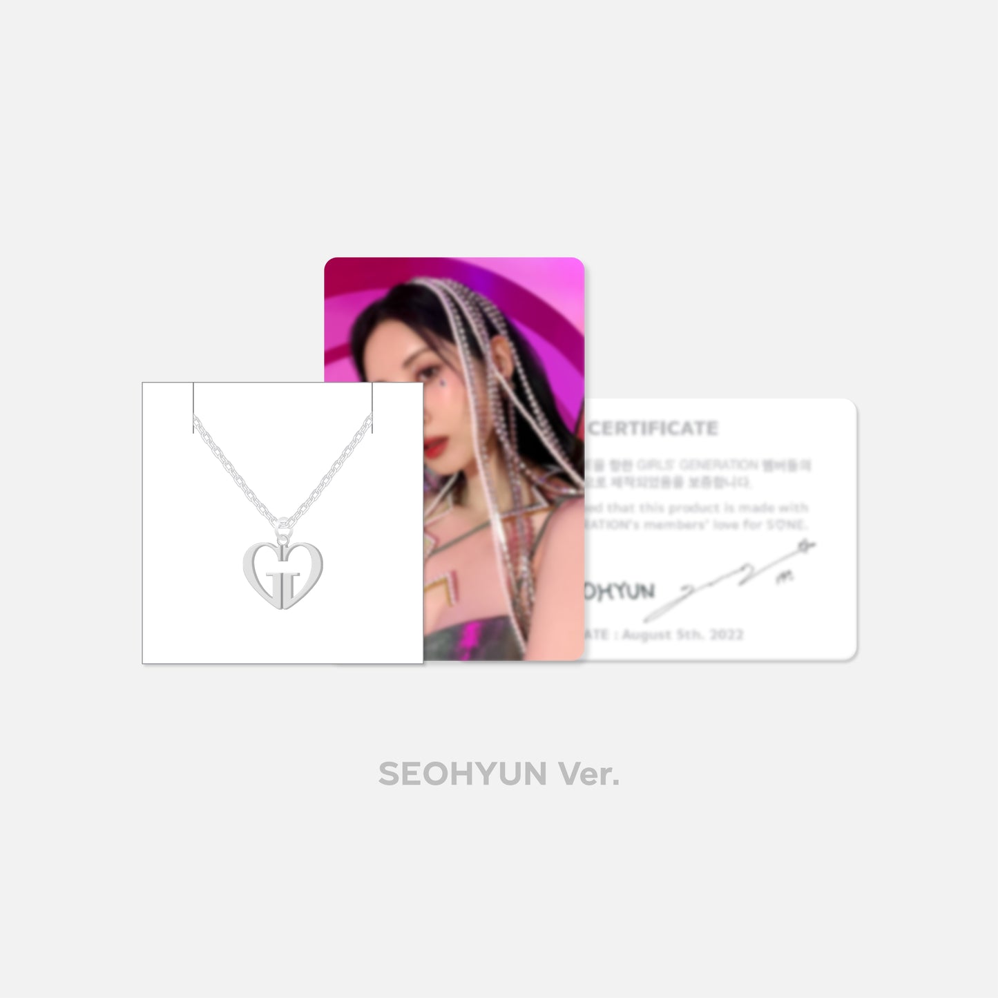 GIRL'S GENERATION 15th Anniversary Necklace Set