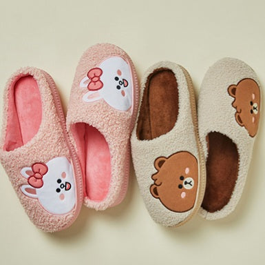 LINEFRIENDS minini Big Face Boucle Slipper