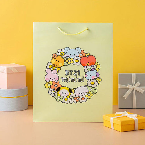BT21 minini Happy Flower Shopping Bag (L)