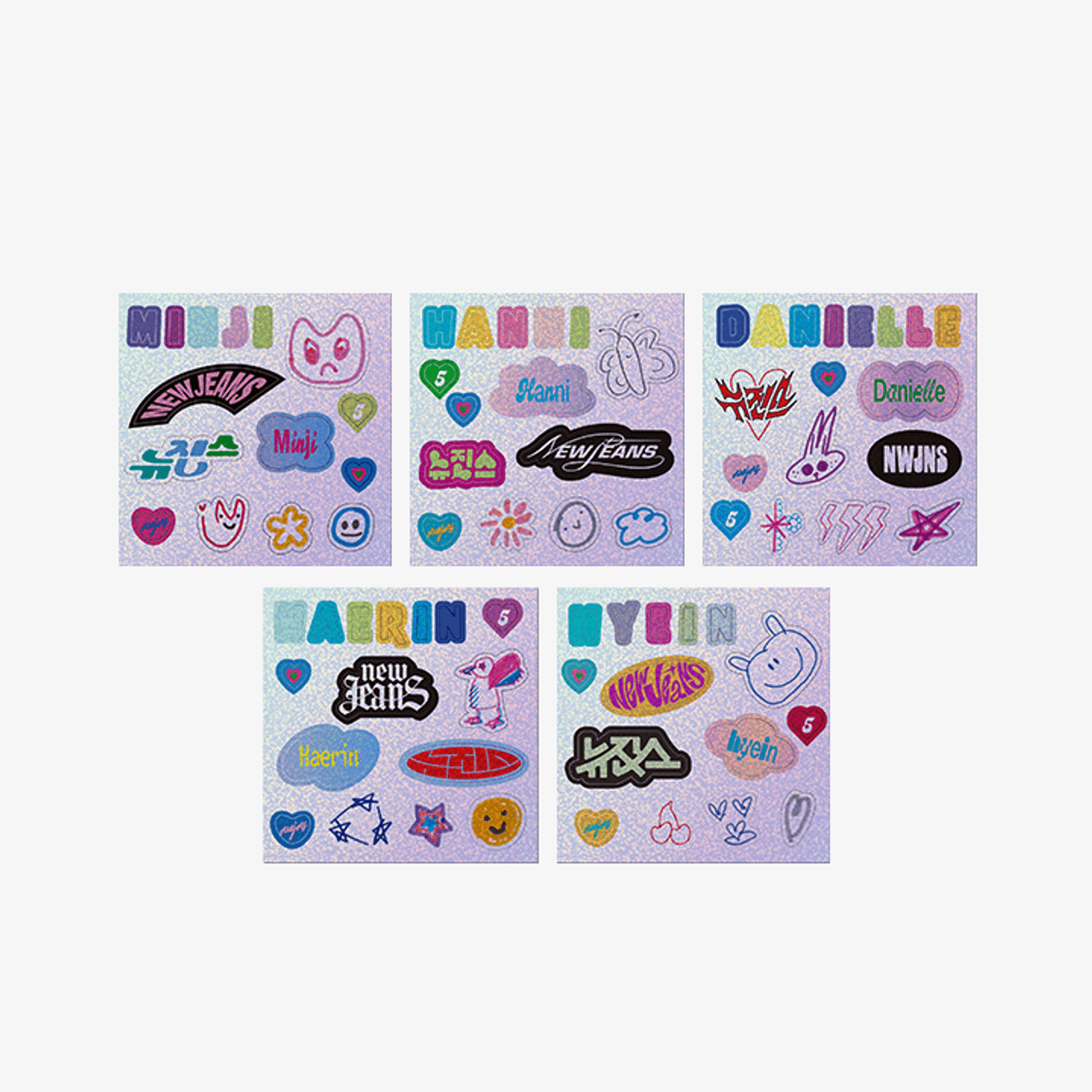 (Pre-Order)NEWJEANS Sticker Pack (Glitter)