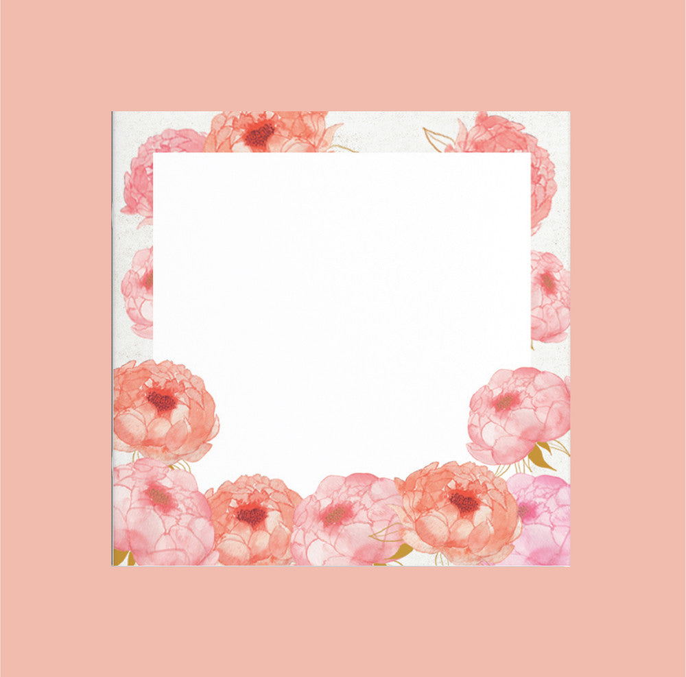 Korean Flower Memo Pad