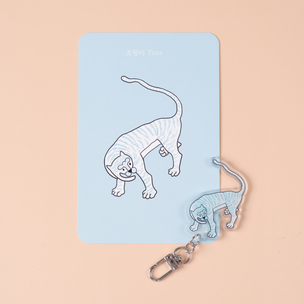 Korean Traditional Animal Acrylic Keyring