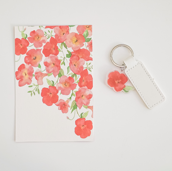 Korean Flower Keyring