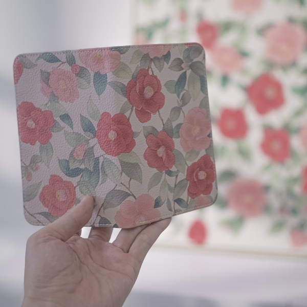 Korean Camellia Passport Case