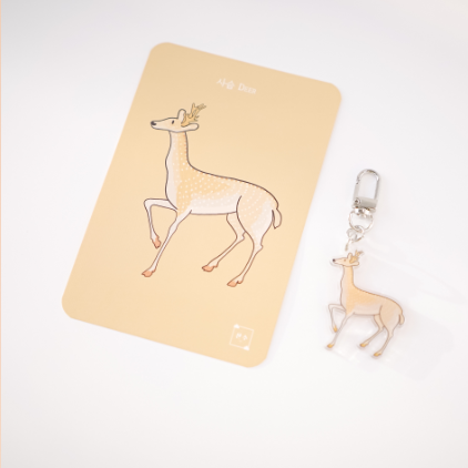 Korean Traditional Animal Acrylic Keyring