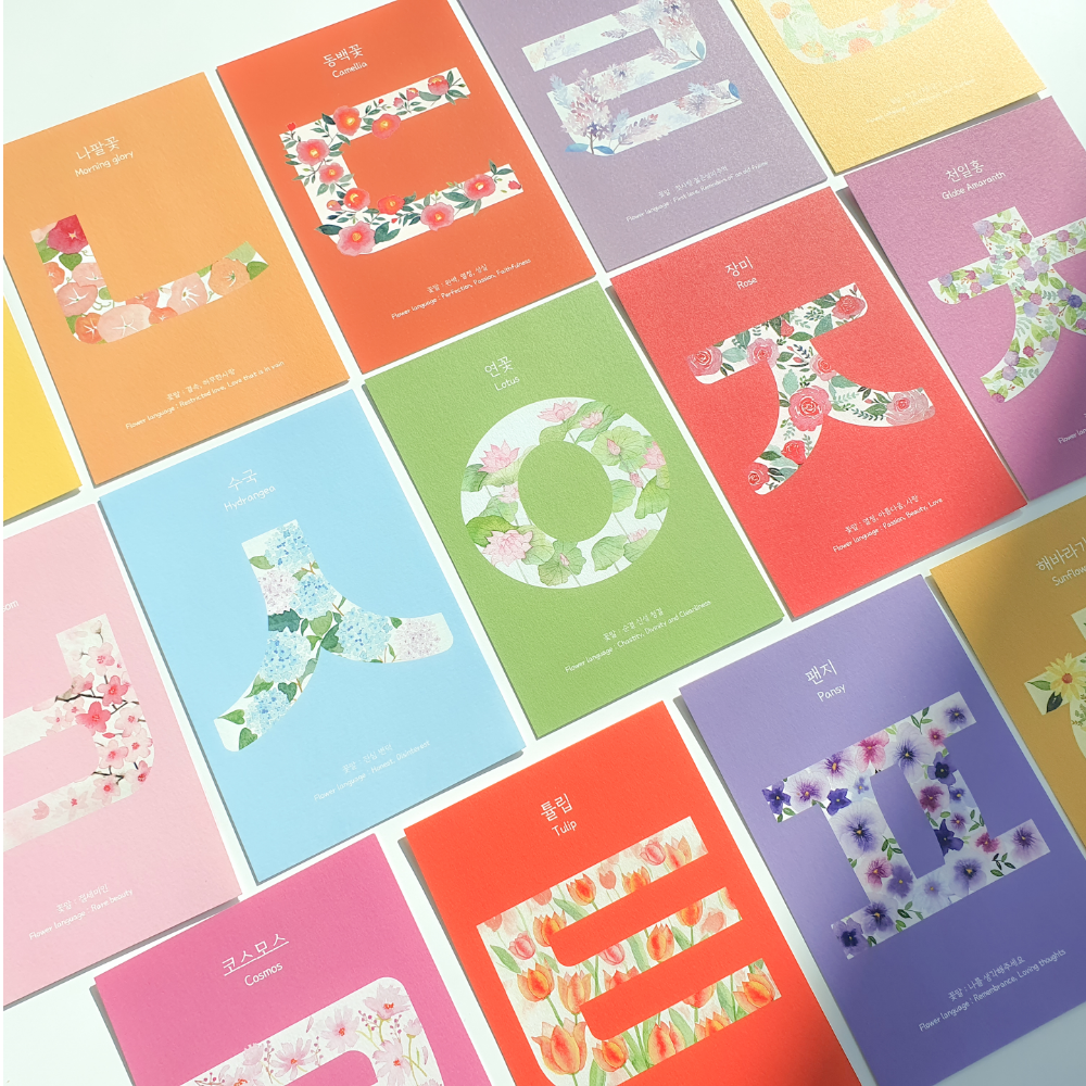 Hangeul First Meet Postcard Set