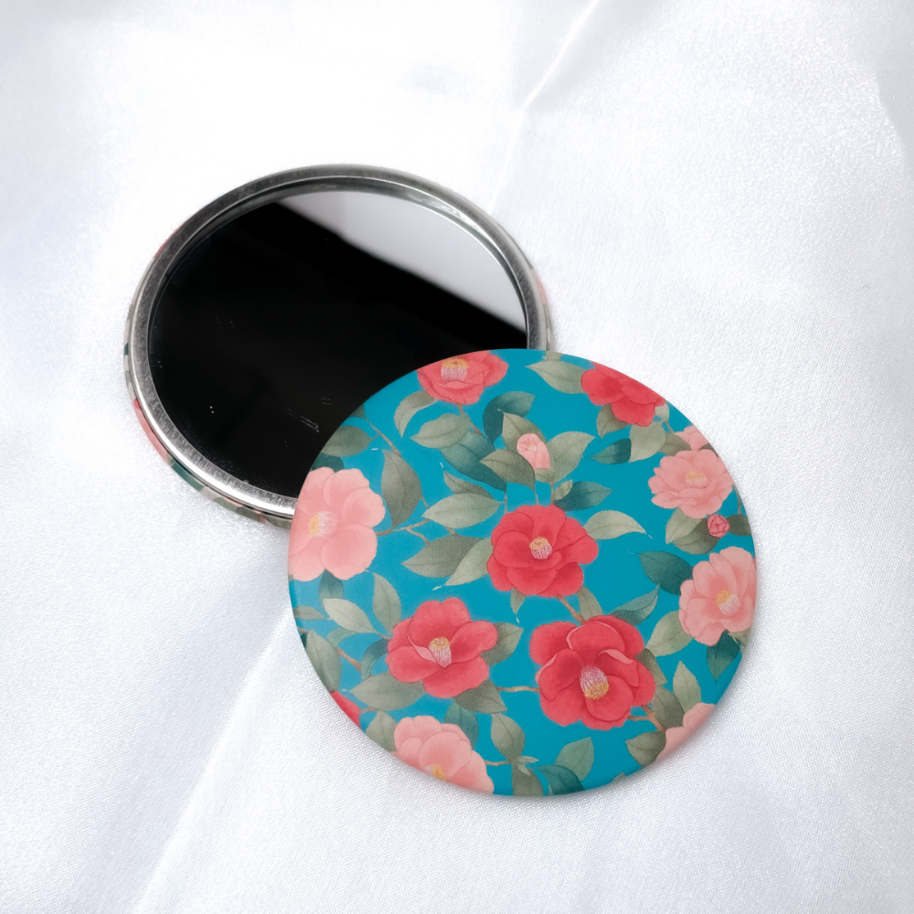 Korean Camellia Hand Mirror