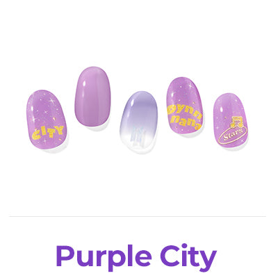 BTS X Gelato Factory Jellymix Nail : Disco Edition Purple City