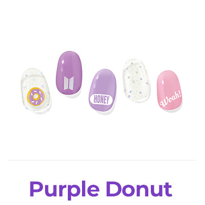 BTS X Gelato Factory Jellymix Nail : Disco Edition Purple Donut