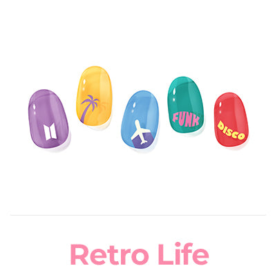 BTS X Gelato Factory Jellymix Nail : Retro Edition Retro Life