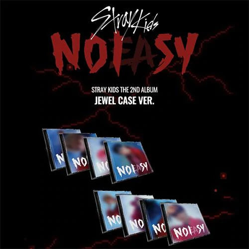 STRAY KIDS 2nd Album : NO EASY (Jewel Case Ver) Random